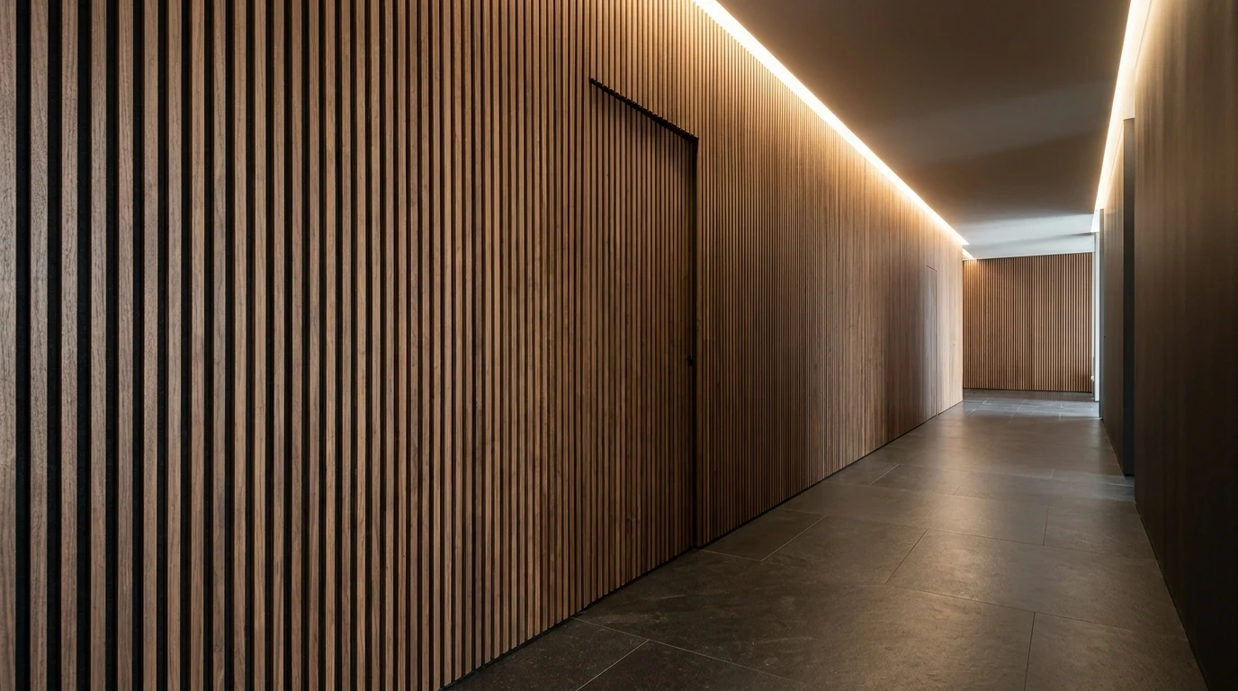 Стінові панелі Wood Slat 3D